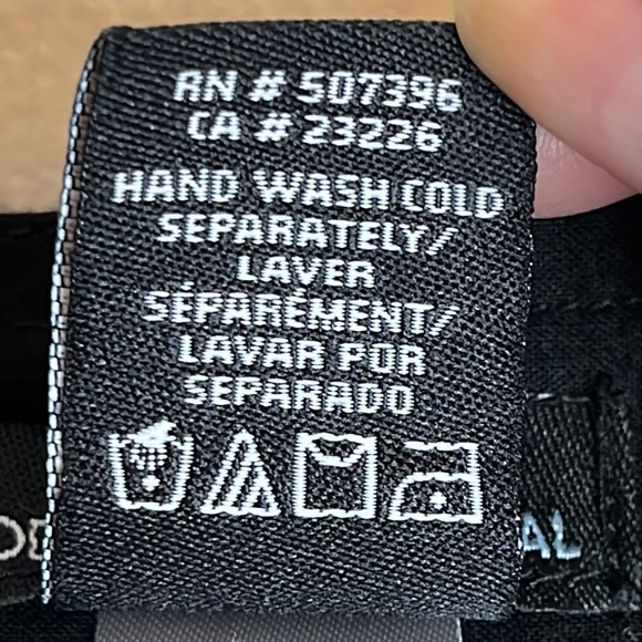 Moda International Black Tunic with Gold Hibiscus Blossoms, Size Medium - Picture 10 of 10